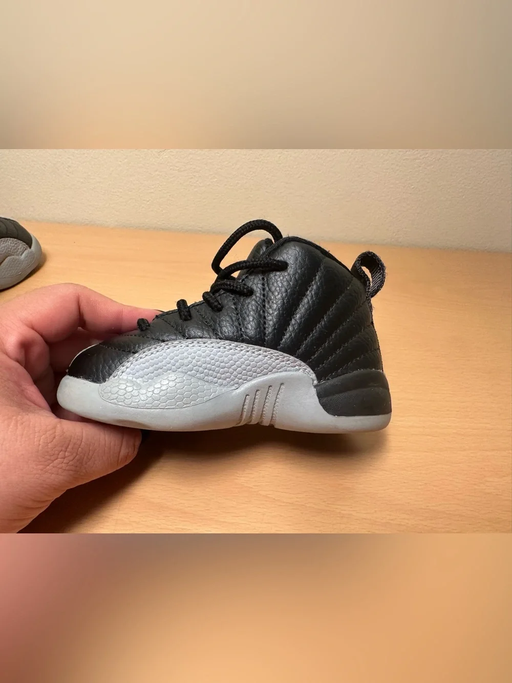 Air Jordan 12 Retro Barons Toddler Shoes Size 6C